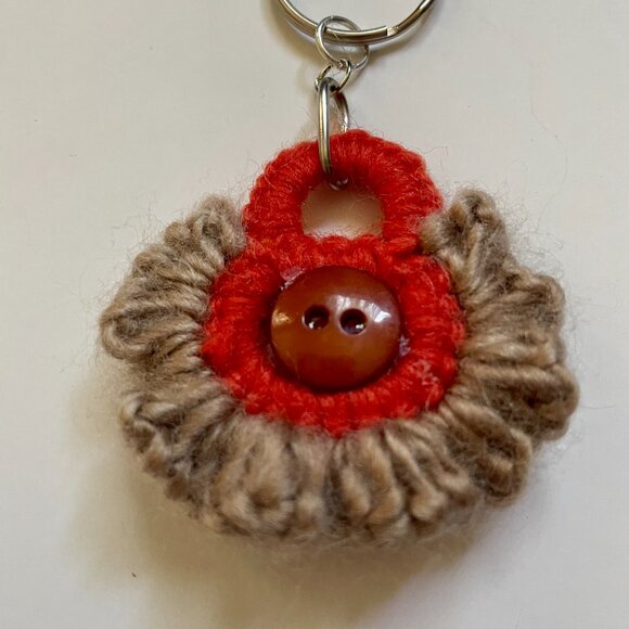 Keychain Charm, Crochet Mother's Day Gift, Handmade Backpack Charm - Picture 5 of 8